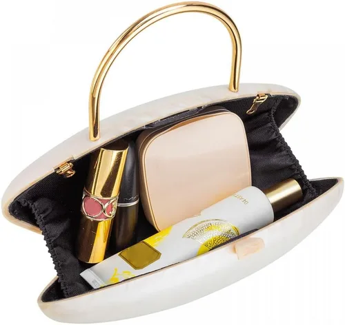 Miniatura 8 de YYW Monederos de mano para mujer, con forma de concha acrílica, lindo bolso de noche con cadena para fiesta de boda
