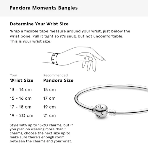 Miniatura 5 de PANDORA Pulsera Moments Charm con cierre Pandora