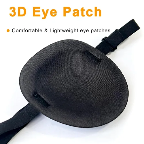 Miniatura 2 de 5 parches para los ojos, parches para los ojos súper suaves, parche médico ajustable para adultos y niños, parches de ambliopía para ojos perezosos
