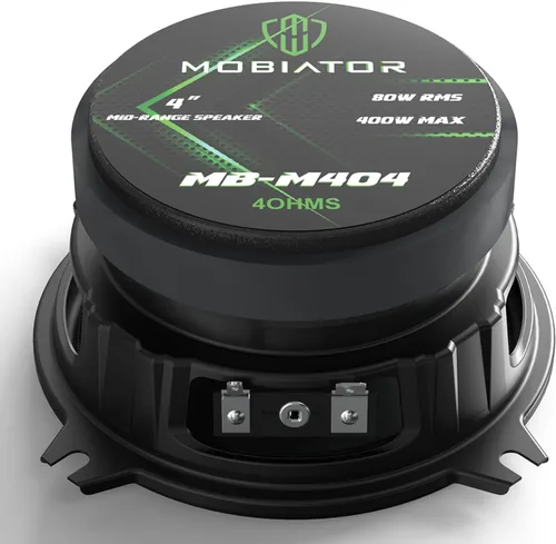 Miniatura 9 de Altavoces de rango medio MB-M404 400W máx, altavoces de puerta de audio para coche de 4 ohmios de alta eficiencia para sistema de sonido estéreo