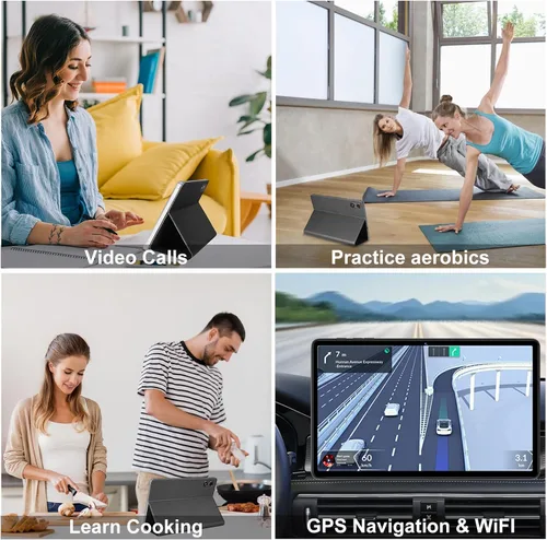 Miniatura 7 de Tableta Android 15 de 10.1 pulgadas 30GB+128GB+1TB ampliable, 2025 Octa-Core 8000mAh con teclado y ratón, Inteligencia Artificial Gemini, 5G WiFi