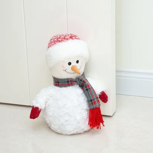 Miniatura 24 de Marwood Lindo tope de puerta decorativo para el hogar y la oficina, tope de puerta interior con peso de alpaca de tela de animal de peluche