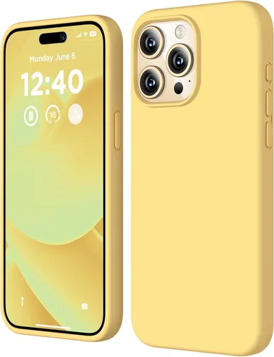 Compatible con Funda para iPhone 15 Pro Max, Funda de Silicona Líquida, Cubierta Protectora Resistente a Golpes de Cuerpo Completo Funda Delgada