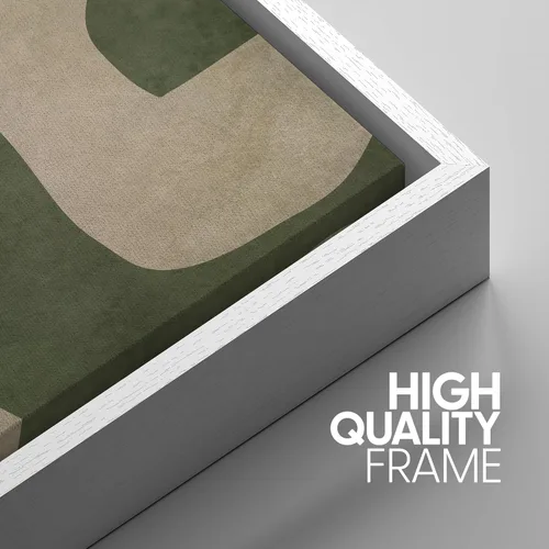 Miniatura 26 de SIGNWIN Lienzo enmarcado para pared, arte con pinceladas de flujo neutro en tonos beige abstractos, ilustraciones, arte moderno, decorativo