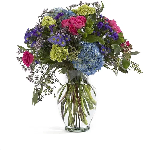 Miniatura 6 de Floral Supply Online Florero de Jardín de Primavera de 10 5/8" y Folleto Guía de Flores - Florero Decorativo de Vidrio para Arreglos Florales