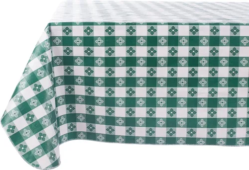 Miniatura 8 de Yourtablecloth - Mantel de vinilo a cuadros, con parte trasera de franela, para restaurantes, picnics, bistró, comedor interior y exterior Borgoña