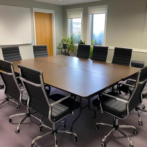 Miniatura 2 de Silla de oficina en casa acanalada, sillas modernas de cuero para sala de conferencias, silla ergonómica de escritorio de oficina, silla ejecutiva