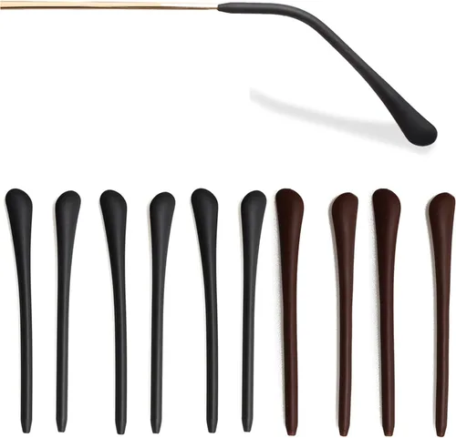 Miniatura 9 de KECHIO Puntas de silicona antideslizantes para los extremos de las gafas, almohadillas para los oídos, puntas de tubo, retenedores de gafas, puntas