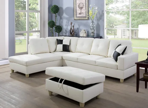 Juego de sofá modular F091-F094 Crema Blanco