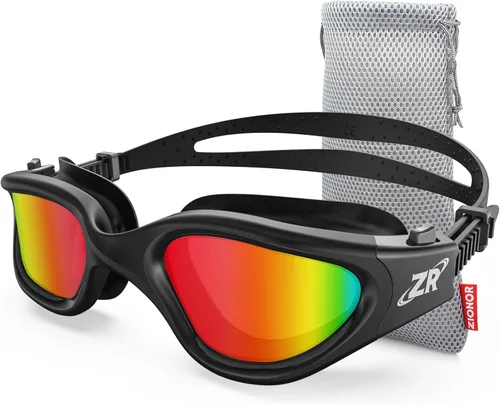 Miniatura 26 de ZIONOR G1 - Gafas de natación polarizadas unisex para mujeres adultas, antiniebla, 100% anti UV, gafas de buceo A0 (polarizado + espejo dorado)