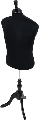 Miniatura 8 de SSWBasics Forma de modista de camisa de jersey negra masculina - Torso de maniquí para coser - Pinnable