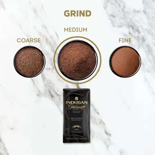 Miniatura 4 de Induban Gourmet, bolsa de 16 onzas, café molido, tostado medio, café 100% arábica premium de la República Dominicana (paquete de 1)