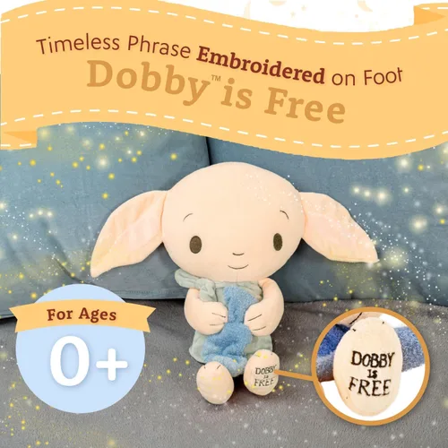 Miniatura 4 de Kids Preferred Harry Potter Dobby Peluche Relleno Animal El Adorable Elfo Doméstico Sosteniendo Su Icónico Calcetín para Bebés, Niños Pequeños