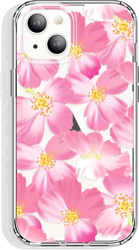 Miniatura 22 de GYZYA Funda transparente para iPhone 14 y iPhone 13 de 6.1 pulgadas con diseño de patrón, funda protectora delgada de TPU + parachoques a prueba