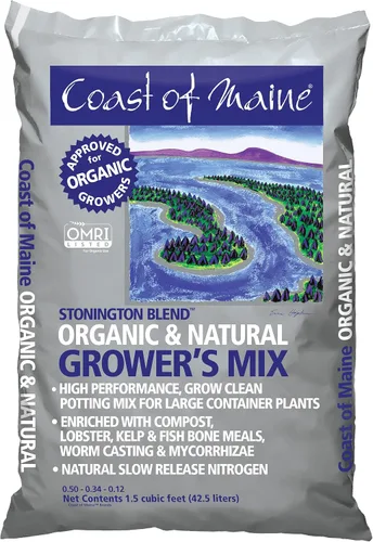 Miniatura 2 de Coast of Maine CMSBO15 Mezcla de tierra para macetas Stonington Blend de agricultores orgánicos con ingredientes oceánicos totalmente naturales