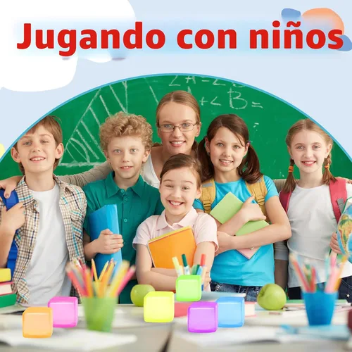 Miniatura 6 de Paquete de 6 bolas de estrés para adultos y niños, juguetes sensoriales para aliviar la ansiedad y el estrés, juguetes relajantes, bolas de estrés