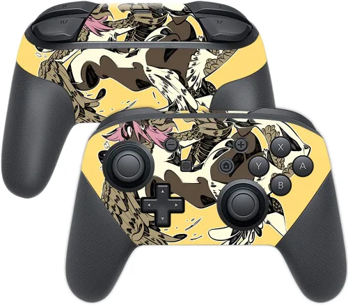 Miniatura 3 de MightySkins Skin compatible con Nintendo Switch Pro Controller - Alien Battle Funda protectora de vinilo duradera y única Fácil de aplicar