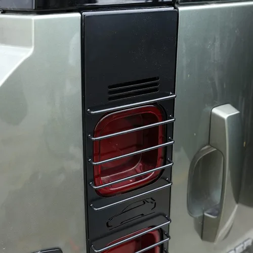 Miniatura 4 de Para Land Rover Defender 2020-2021, pantalla de lámpara trasera de metal, luz indicadora de freno, lámpara de marcha atrás, accesorios de cubierta
