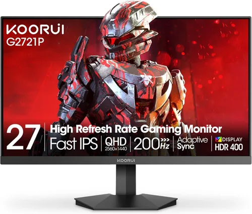 Miniatura 20 de KOORUI Monitor de juegos curvo ultraancho WQHD 3440×1440 de 34 pulgadas, 180Hz 1000R- PIP/PBP, 1ms(MPRT), HDR400, DCI-P3 95%, FreeSync Premium, 1 x
