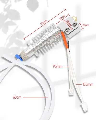 Miniatura 5 de Kit de extrusora de impresora 3D para Anycubic Kobra Max, cabezal de impresión Hotend ensamblado para impresora 3D con 5 calcetines de silicona