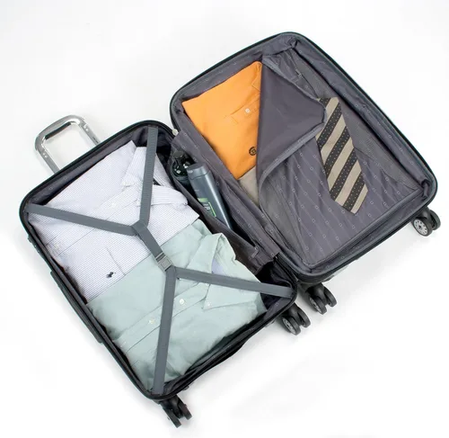 Miniatura 13 de Delsey Paris - Helium Aero - Maletas con laterales rígidos expandibles con ruedas giratorias, Titanio
