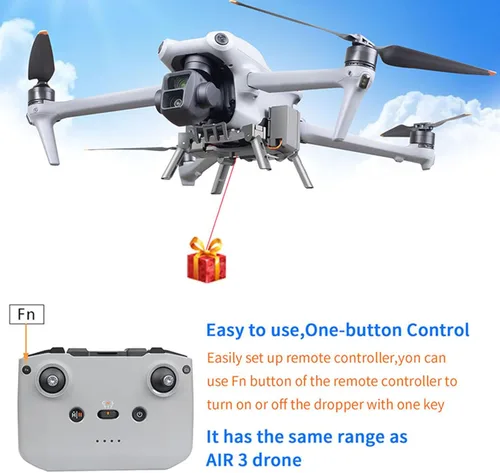 Miniatura 3 de Dispositivo de sistema Airdrop para DJI Air 3 Drone Airdrop liberación de carga útil dispositivo del sistema para Air 3 lanzador entrega transporte