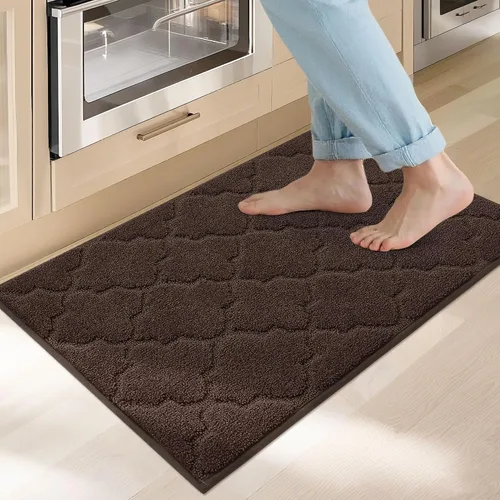 Miniatura 37 de COSY HOMEER Alfombras suaves de cocina [2 piezas] para el frente del fregadero súper absorbentes, tapetes y tapetes de cocina de 20 x 30 pulgadas/20