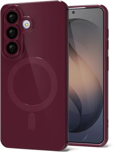 Miniatura 81 de Svanove para Samsung Galaxy S22 Funda de teléfono de silicona magnética, compatible con Magsafe, linda para mujeres, brillante color brillante, gel