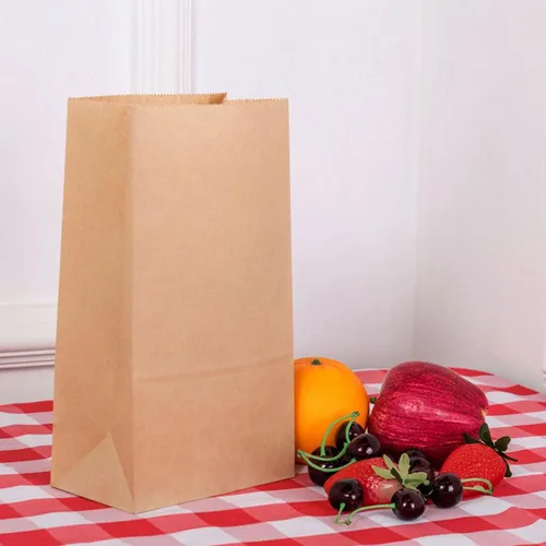 Miniatura 6 de Perfect Stix Bolsas de papel kraft marrón de 6 libras para llevar - Paquete de 500