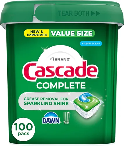 Miniatura 15 de Cascade Cápsulas completas para lavavajillas, detergente para lavavajillas, tabletas de detergente para platos, frescas, 103