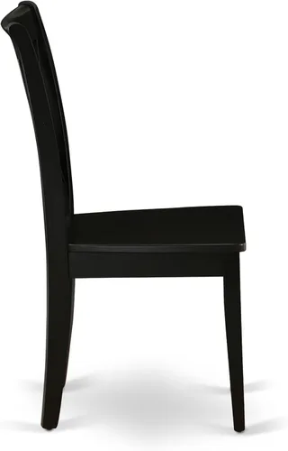 Miniatura 13 de East West Furniture AMCL3-BCH-W - Juego de mesa de comedor de 3 piezas contiene una mesa de cocina redonda con pedestal y 2 sillas de comedor, 36 x