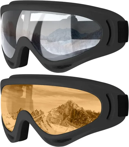 Miniatura 12 de Gafas de esquí, gafas de esquí, gafas de snowboard para hombres, mujeres, jóvenes y niños 07.Multicolor/Transparente