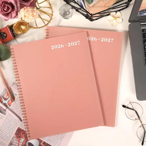 Miniatura 8 de Agenda mensual 2026-2027, agenda mensual 2026-2027, julio 2026 a junio 2027, 9 x 11 pulgadas, planificador de 12 meses, pestañas y bolsillo
