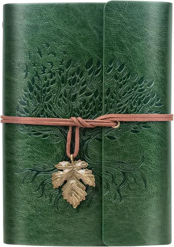 Miniatura 12 de Billtigif Cuaderno Diario de Cuero PU, Diario de Escritura Vintage de Viaje Recargable, Regalos para Mujeres, Hombres, Adolescentes y Niños, Papel