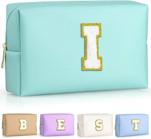 Miniatura 9 de TOPEAST - Bolso de maquillaje para mujer, G Blanco nacarado-rosa