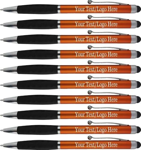 Miniatura 10 de SyPen Bolígrafos personalizados con nombre o logotipo, paquete de 300 bolígrafos personalizados para negocios, combo de bolígrafo y lápiz óptico