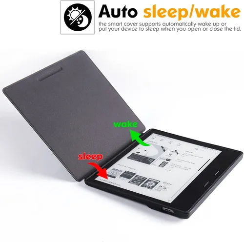 Miniatura 3 de Funda suave para Kindle Oasis (10ª generación, versión 2019 y 9ª generación, versión 2017) – Funda protectora delgada y ligera con apagado