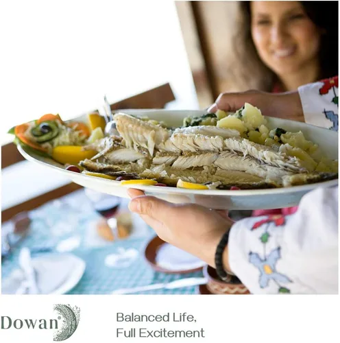 Miniatura 2 de DOWAN Platos de servir de 14 pulgadas para entretenimiento, platos blancos ovalados, bandejas y platos para servir para fiestas, aptos para horno