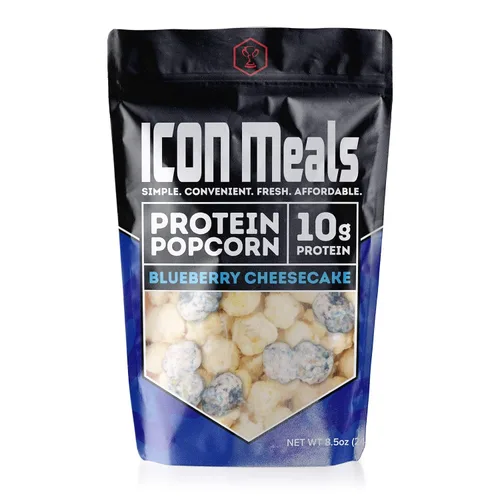 ICON Meals Palomitas de maíz con alto contenido de proteínas, todo natural, Air Popped, cero azúcar añadido, 0.35 onzas de proteína, 1 bolsa (8.5