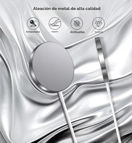 Miniatura 7 de Cargador Inalámbrico Magnético de 15W Cargador Rápido MagSafe para Celular iPhone 17 Pro Max/17 Pro/17 Air/17/16/15/14/13/12 Series Paquete de 2