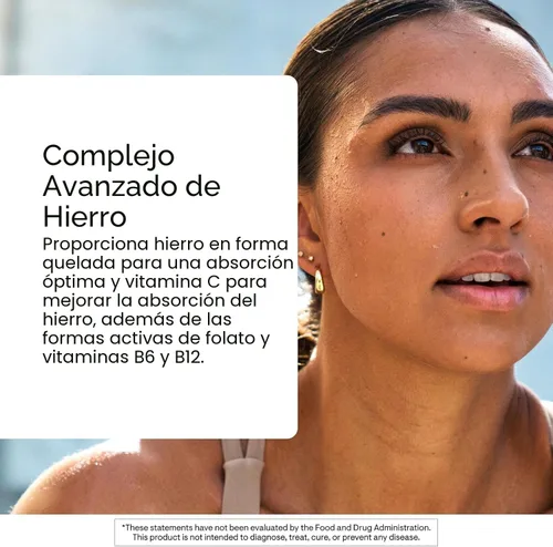 Miniatura 5 de THORNE - Complejo de hierro avanzado (anteriormente Ferrasorb) - Fórmula completa de apoyo sanguíneo* - Hierro elemental, ácido fólico, vitaminas B