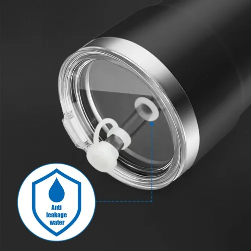 Miniatura 6 de 8 tapones de silicona a prueba de derrames compatibles con copas de popote YETI de 16/20/24/25/26/35 onzas, con tapón de silicona antifugas, tapas