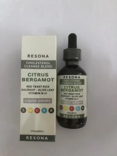 Miniatura 9 de RESONA Gotas de arroz de levadura roja, mezcla de apoyo de colesterol de alta absorción con bergamota cítrica, hoja de olivo y guanábana - Natural