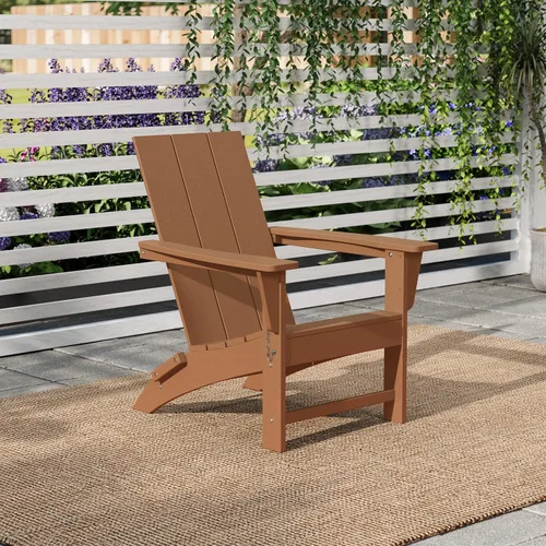 Miniatura 29 de Costaelm Sillas para hoguera, silla al aire libre HDPE silla Adirondack, moderna silla de porche de patio, porche delantero patio trasero, sillas