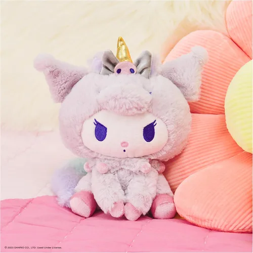 Miniatura 2 de GUND Sanrio Kuromi - Peluche de unicornio, animal de peluche prémium para edades de 1 año en adelante, morado, 6 pulgadas