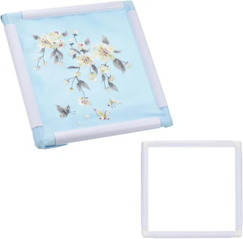 Miniatura 19 de PATIKIL Aros de bordado, marco universal de aro para bordar, reutilizable, cuadrado, rectangular, de plástico, para manualidades, costura
