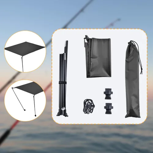 Miniatura 5 de Yiju Silla de camping, ligera, ajustable, portátil, plegable, para accesorios de pesca, picnic al aire libre
