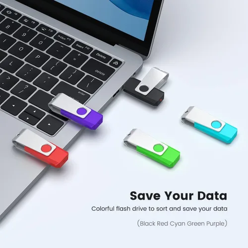 Miniatura 6 de Aiibe Unidad flash 3.0 de 64 GB, paquete de 5 unidades USB 3.0 de 64 GB, unidades USB 3.0 de 64 GB, unidades flash de 64 GB
