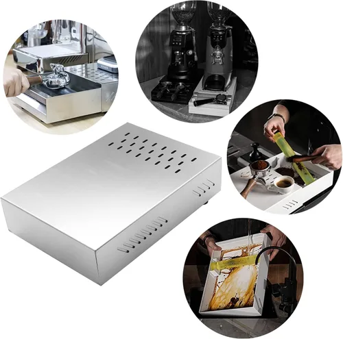Miniatura 5 de DIBTSA Cajón de caja de café expreso, capacidad de 2.5 L, contenedor desmontable de acero inoxidable, para el hogar, oficina, restaurante