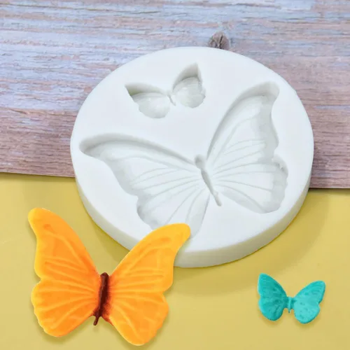 Miniatura 4 de 4 moldes de silicona de mariposa, mini molde de fondant de mariposa, lindo molde de resina epoxi de jabón, moldes de chocolate para decoración